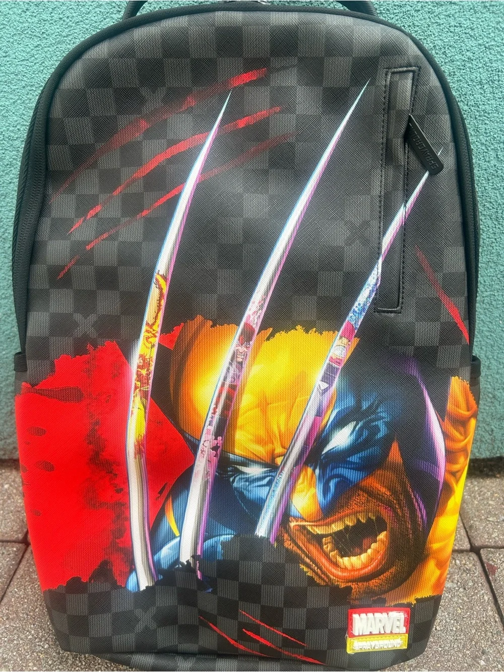 Sprayground Marvel Wolverine Backpack - Black/Yellow/Red